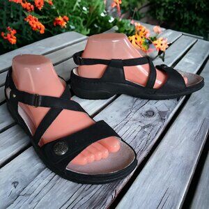 BERKEMANN ( 10 ) Original Strappy Calf Leather Black Sandals
